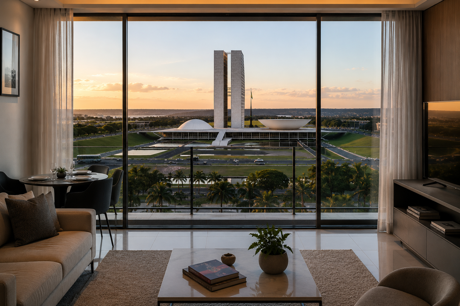 Apartamento com vista para Brasília